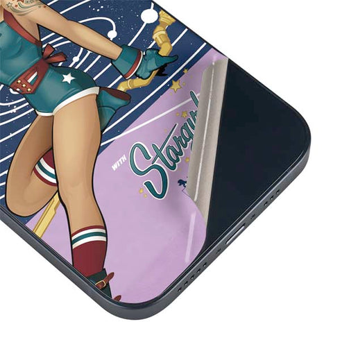 DC Comics Bombshells Stargirl- Field Guide to Cosmos iPhone 14 Plus Skin